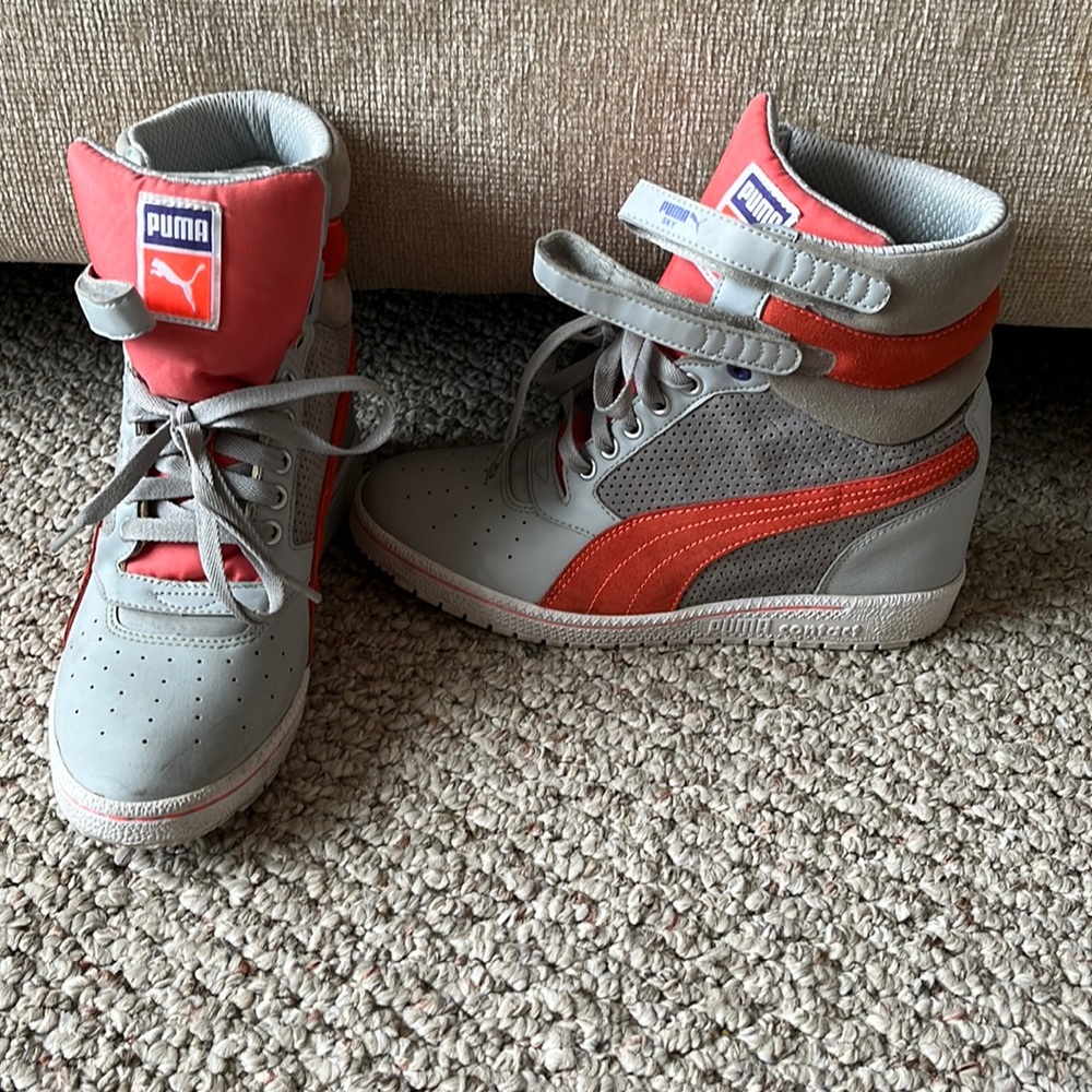 Wedge platform gym shoes